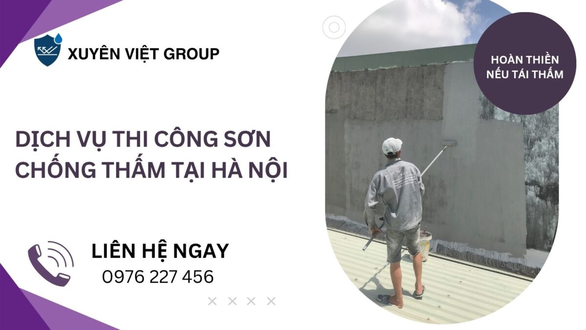 Dịch vụ thi công sơn chống thấm tại Hà Nội