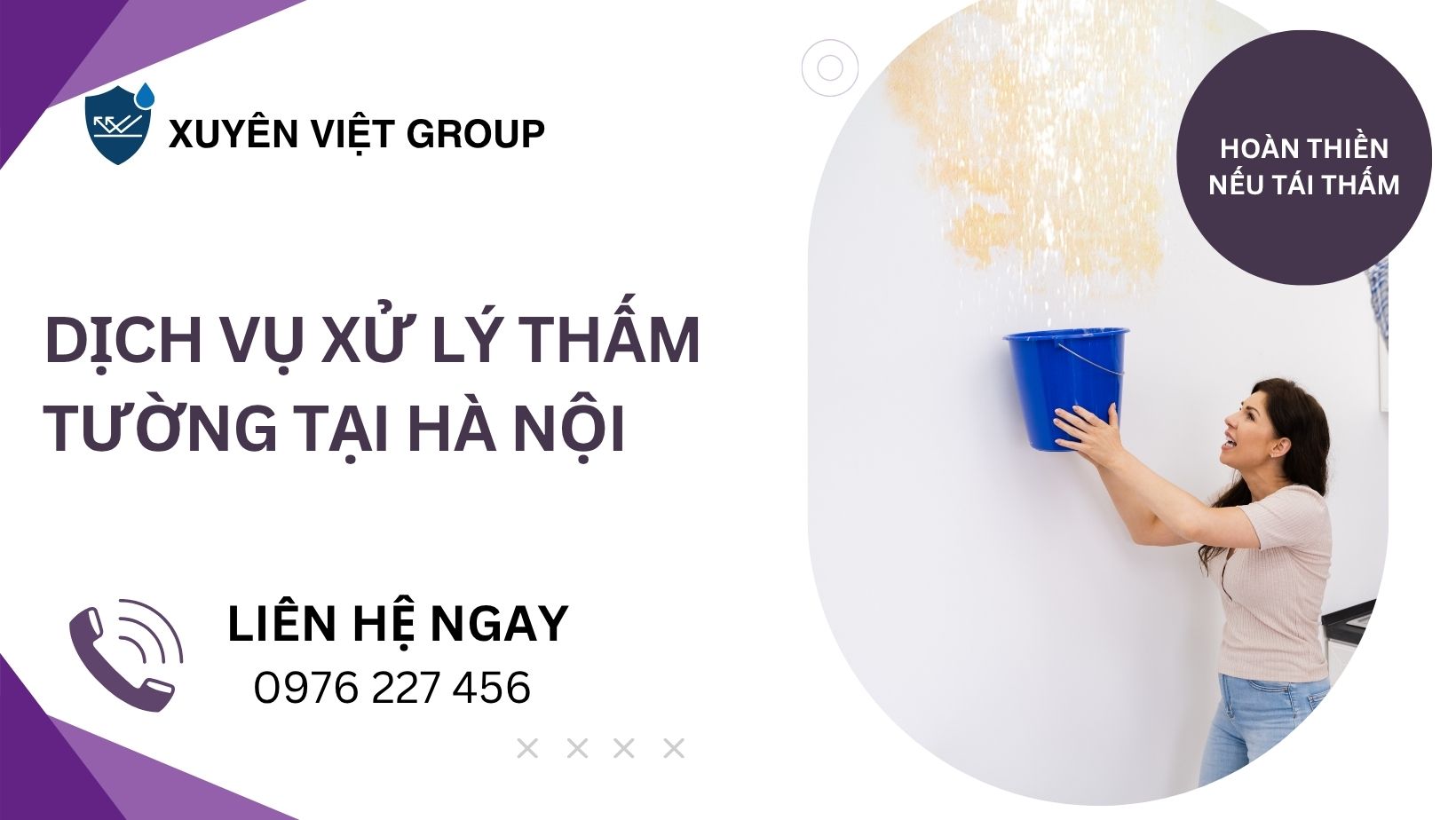 Dịch vụ xử lý thấm tường tại Hà Nội