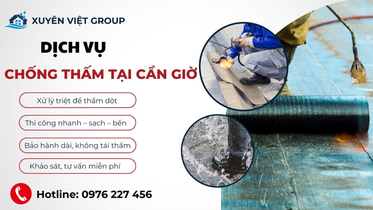 Dịch vụ chống thấm tại Cần Giờ