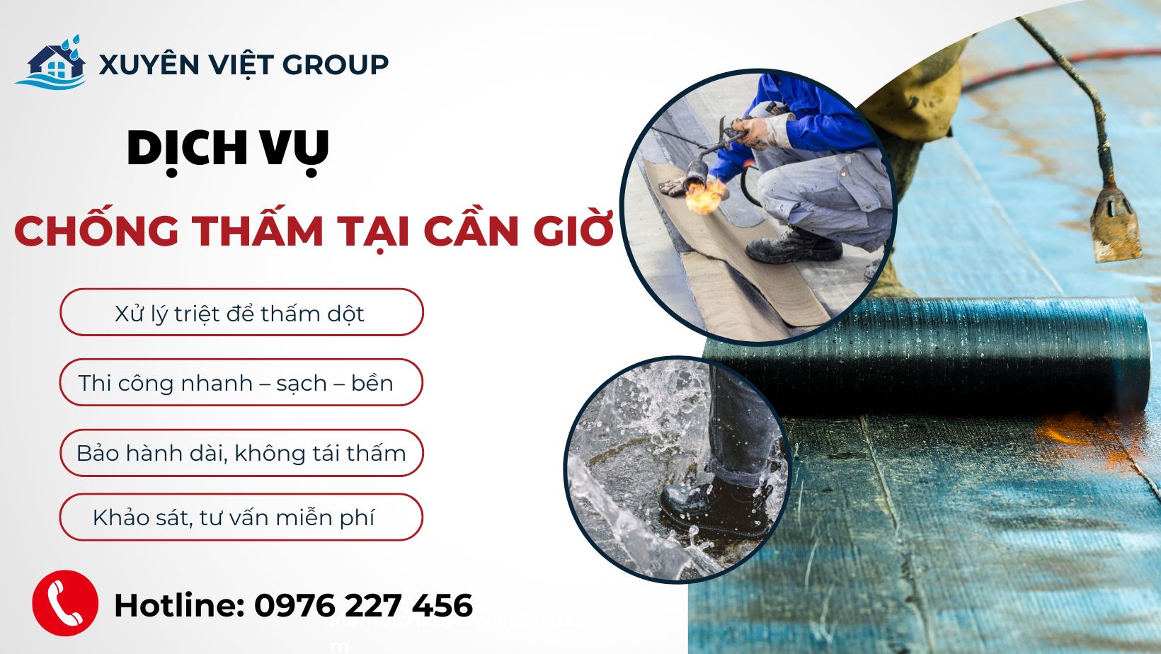 Dịch vụ chống thấm tại Cần Giờ