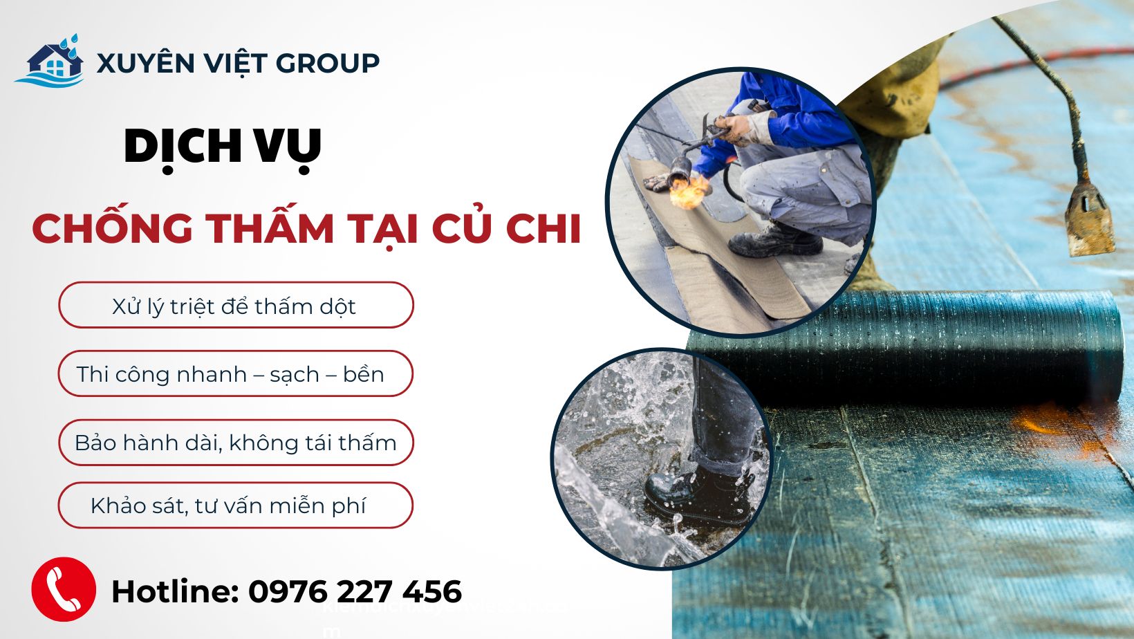 Dịch vụ chống thấm tại Củ Chi