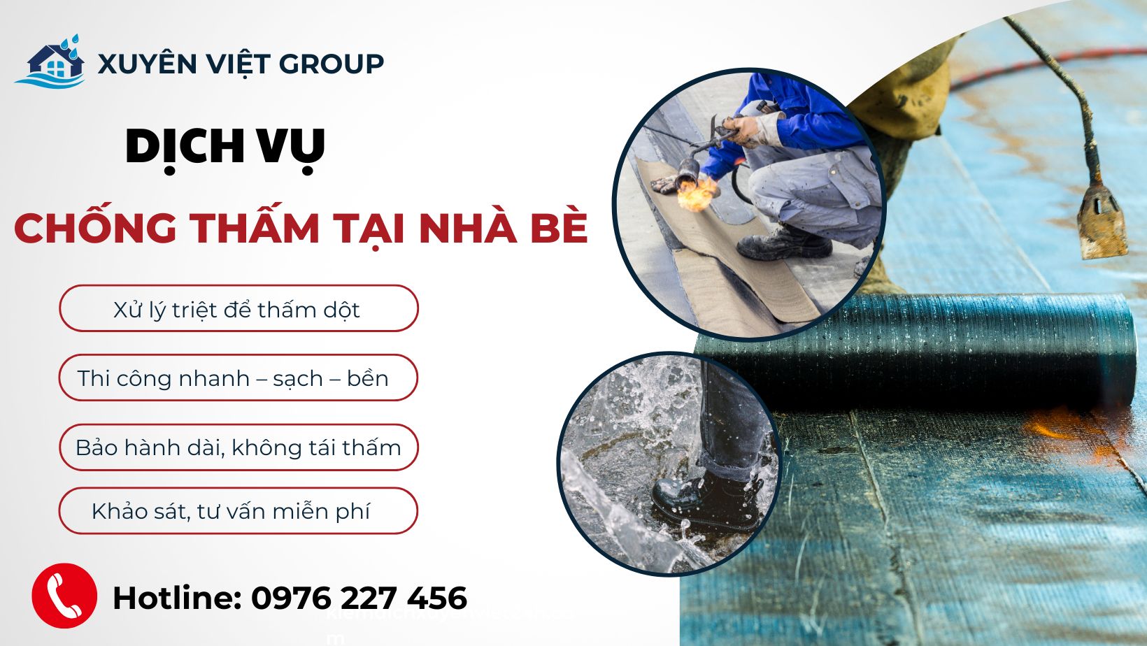 Dịch vụ chống thấm tại Nhà Bè