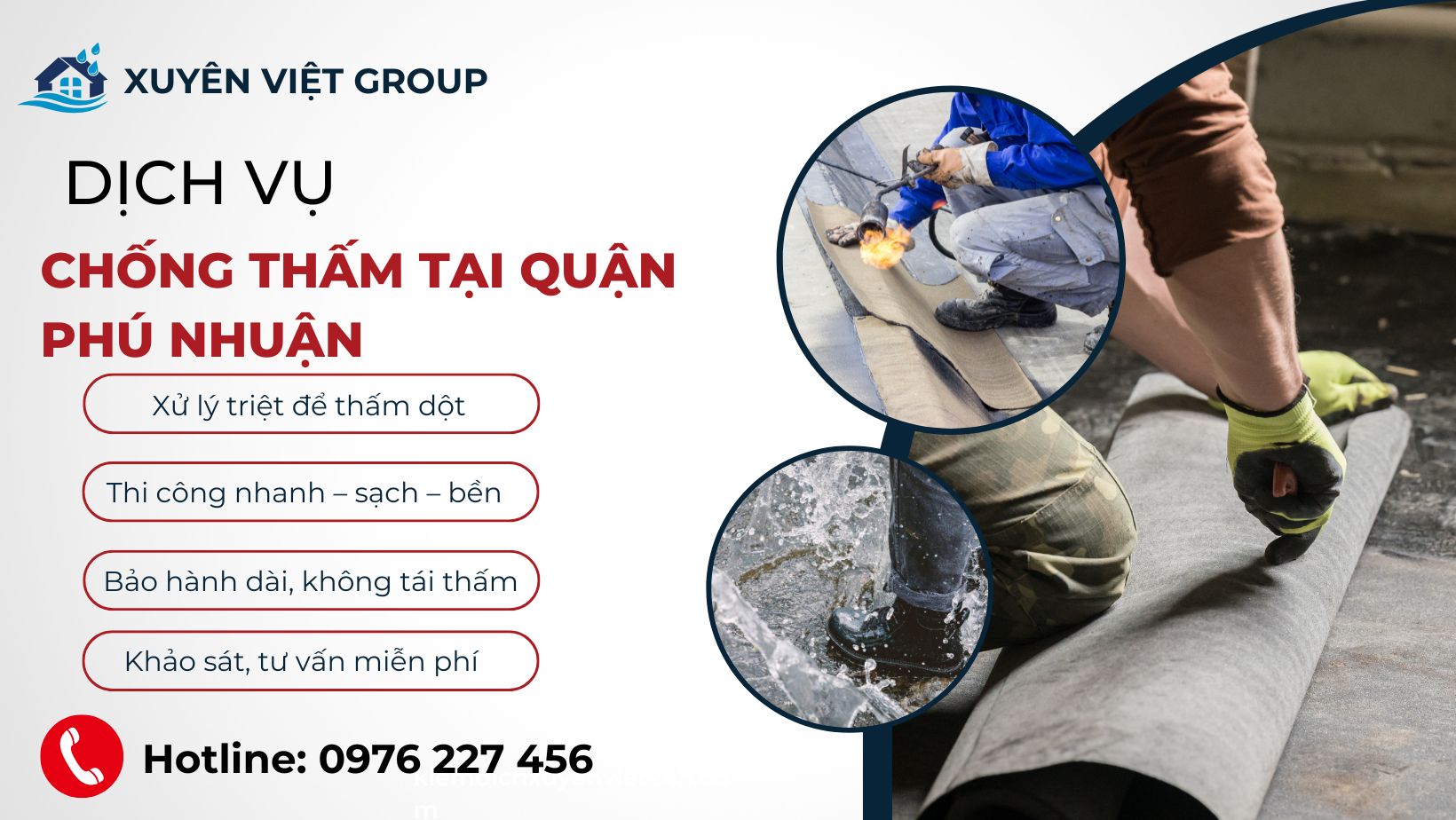 Dịch vụ chống thấm tại Quận Phú Nhuận
