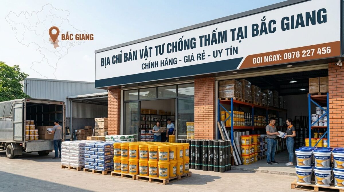 Địa chỉ bán vật tư chống thấm tại Bắc Giang
