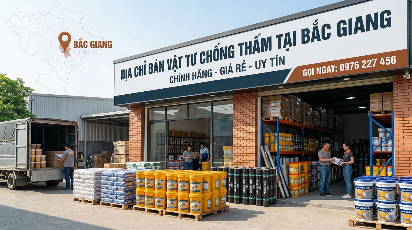 Địa chỉ bán vật tư chống thấm tại Bắc Giang
