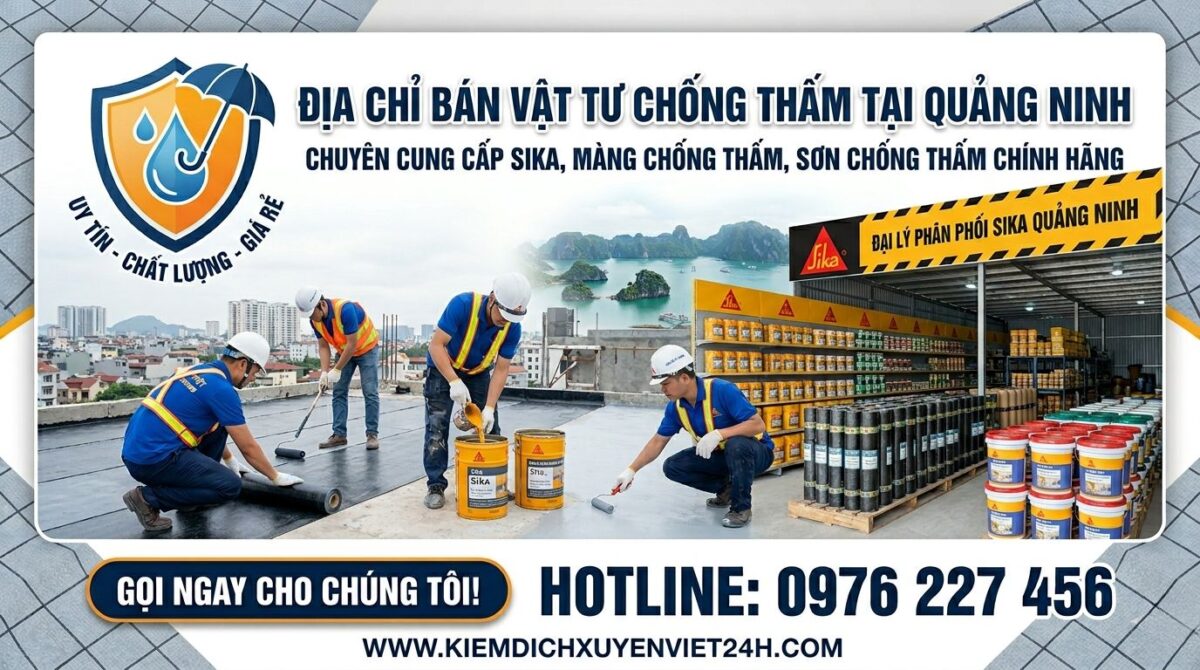 Địa chỉ bán vật tư chống thấm tại Quảng Ninh
