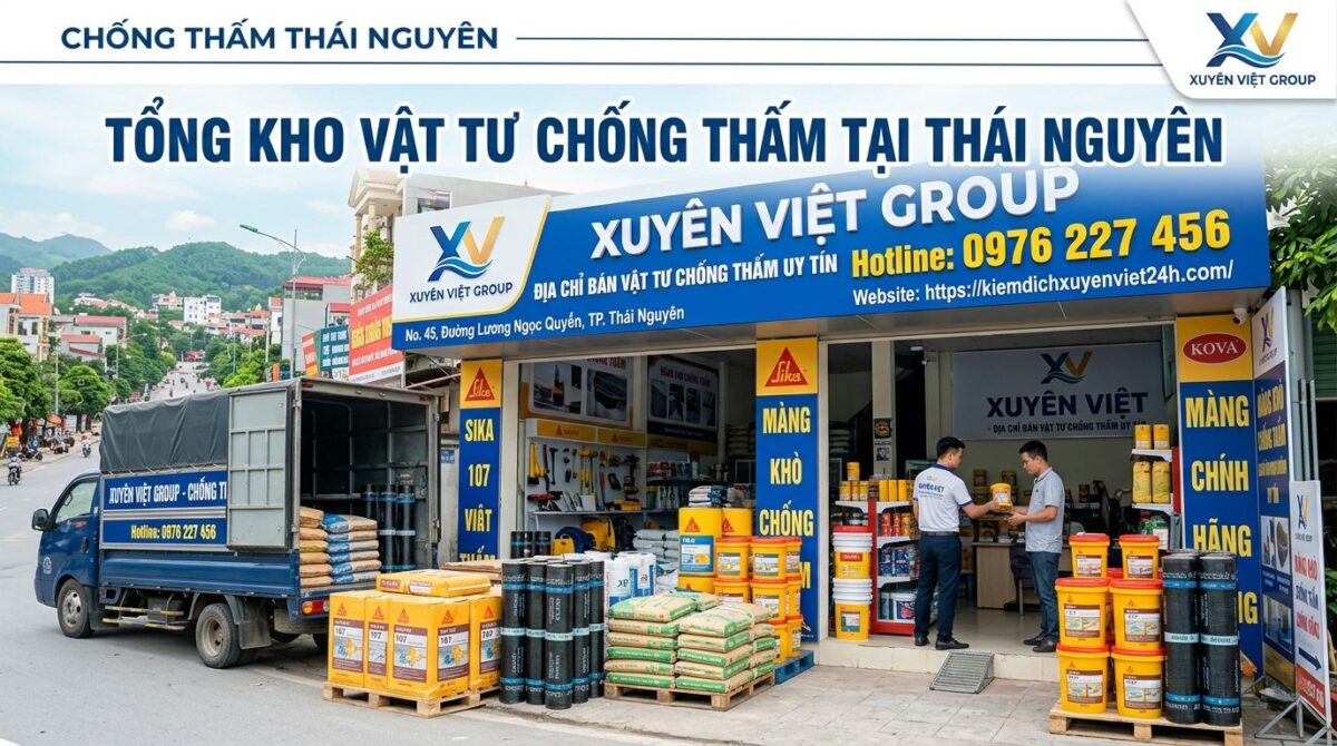 Địa chỉ bán vật tư chống thấm tại Thái Nguyên