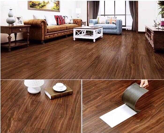 Sàn nhựa dán keo giúp không gian sang trọng hơn