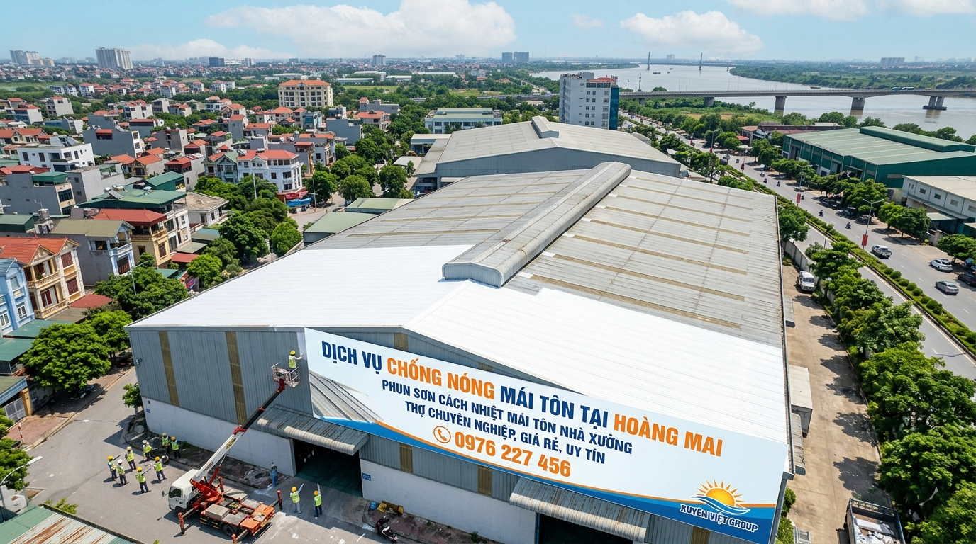 Dịch Vụ Chống Nóng Mái Tôn Tại Hoàng Mai