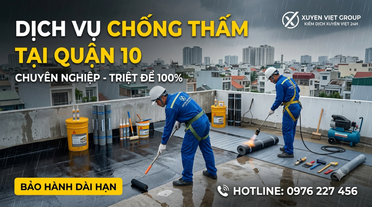 Đơn vị chống thấm tại Quận 10