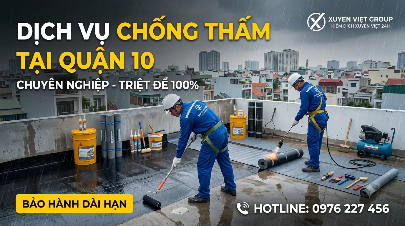 Đơn vị chống thấm tại Quận 10