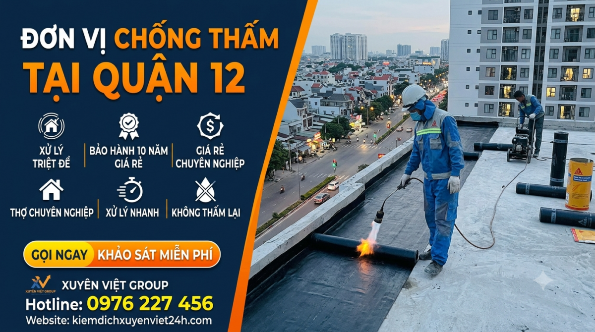Đơn vị chống thấm tại Quận 12