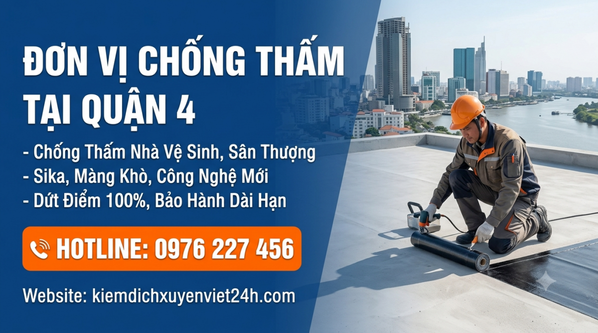 Đơn vị chống thấm tại Quận 4