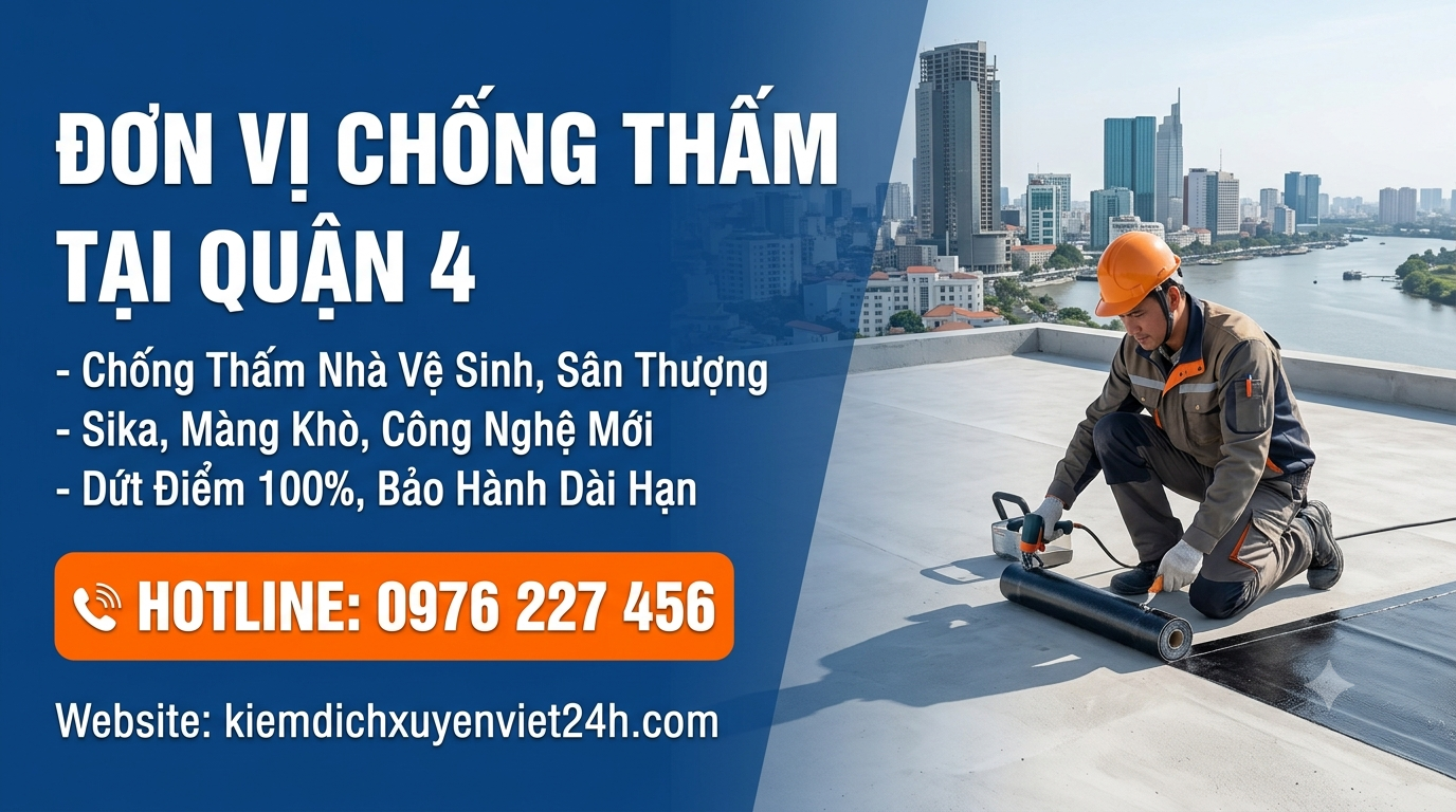 Đơn vị chống thấm tại Quận 4