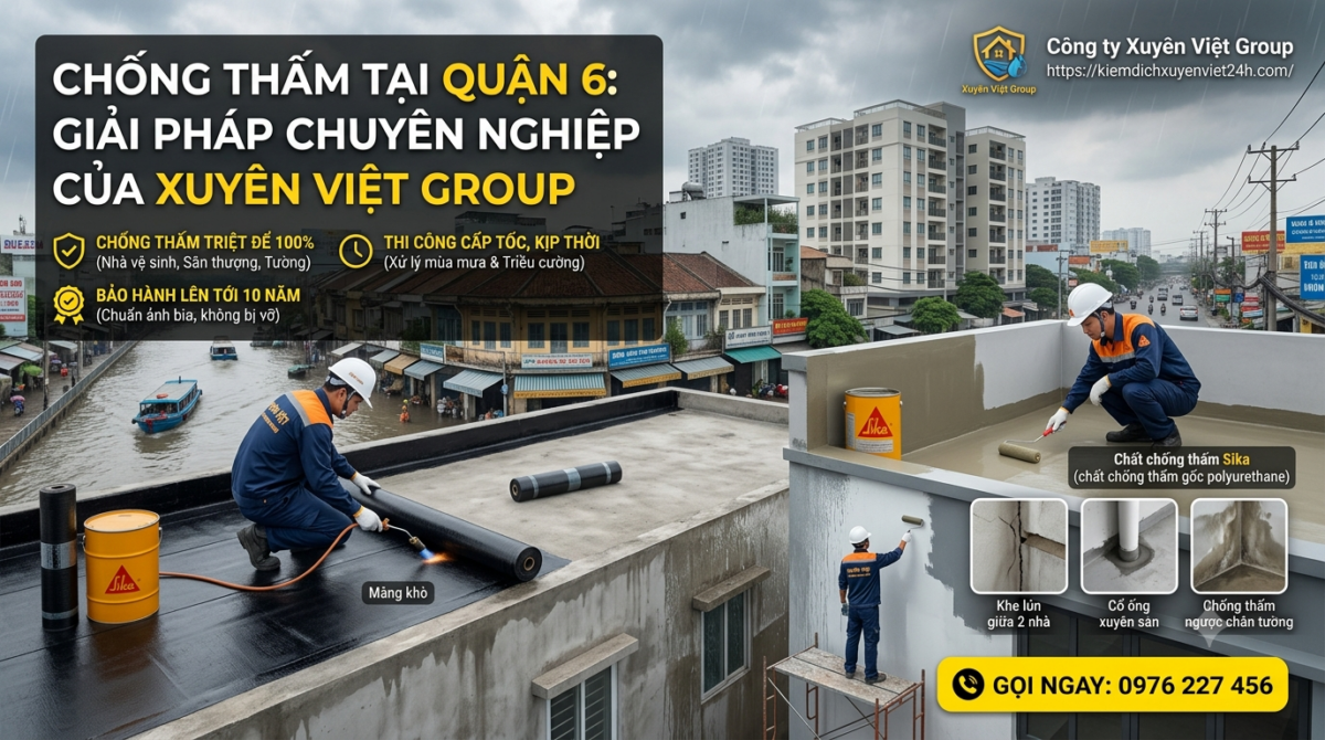 Đơn vị chống thấm tại Quận 6