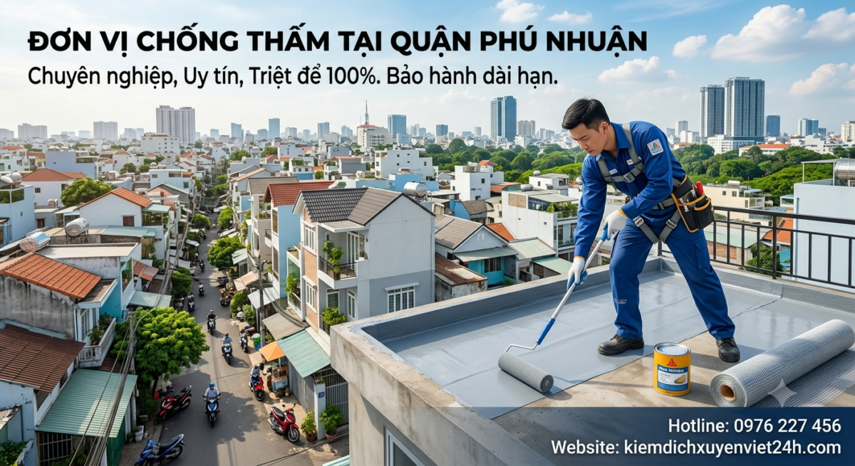 Đơn vị chống thấm tại Quận Phú Nhuận