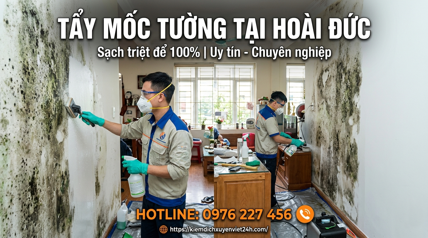 Tẩy Mốc Tường Tại Hoài Đức