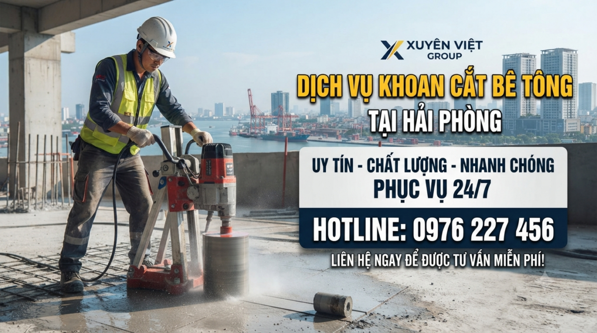 Dịch Vụ Khoan Cắt Bê Tông Tại Hải Phòng