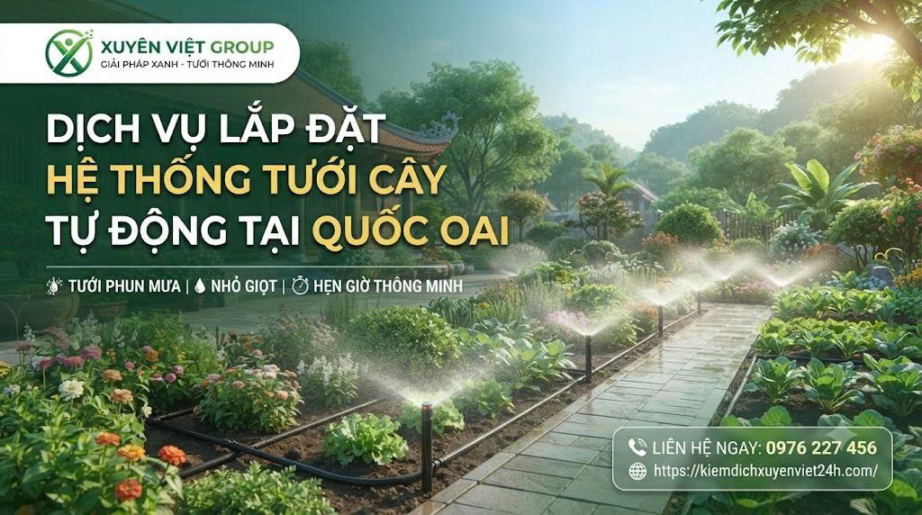 Dịch Vụ Lắp Đặt Hệ Thống Tưới Cây Tự Động Tại Quốc Oai