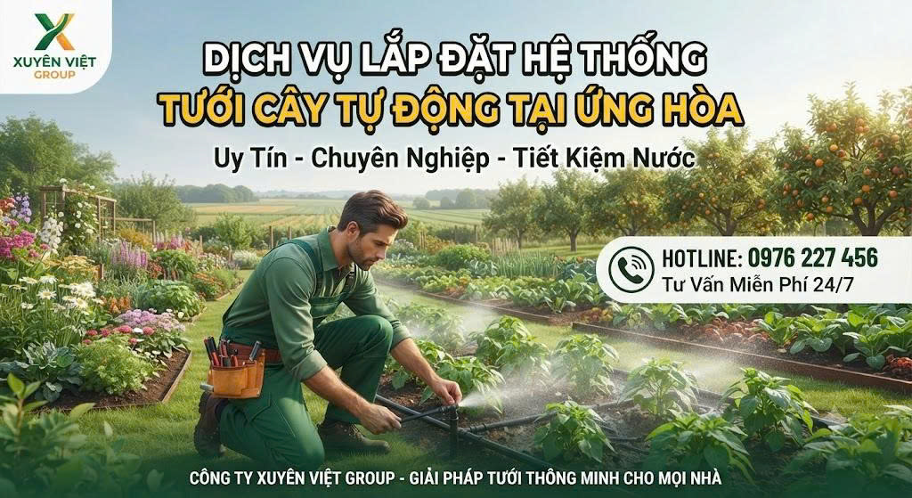 Dịch Vụ Lắp Đặt Hệ Thống Tưới Cây Tự Động Tại Ứng Hòa