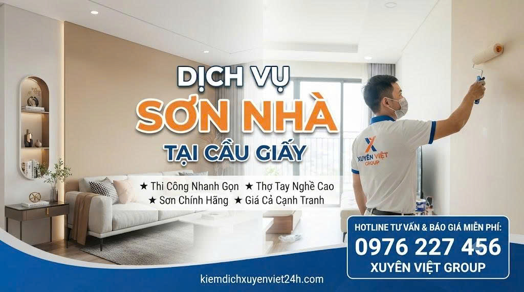 Dịch Vụ Sơn Nhà Tại Cầu Giấy
