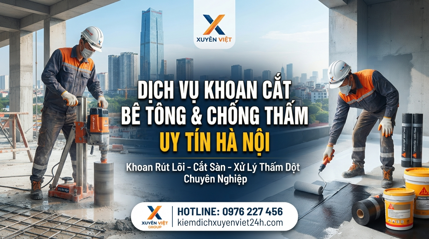 Dịch vụ khoan cắt bê tông tại Hà Nội