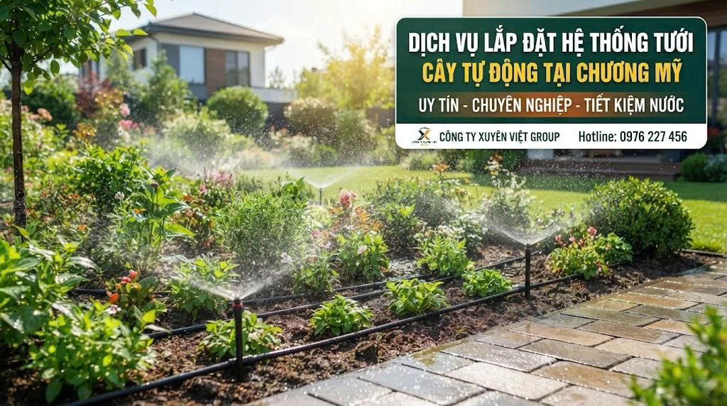 Dịch vụ lắp đặt hệ thống tưới cây tự động tại Chương Mỹ