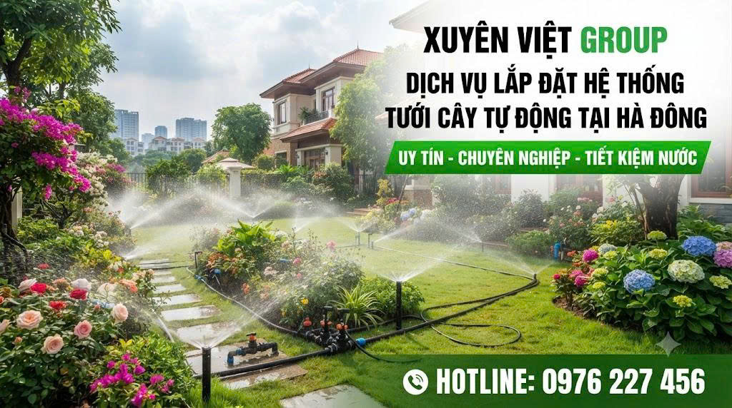Dịch vụ lắp đặt hệ thống tưới cây tự động tại Hà Đông