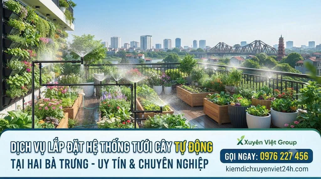 Dịch vụ lắp đặt hệ thống tưới cây tự động tại Hai Bà Trưng