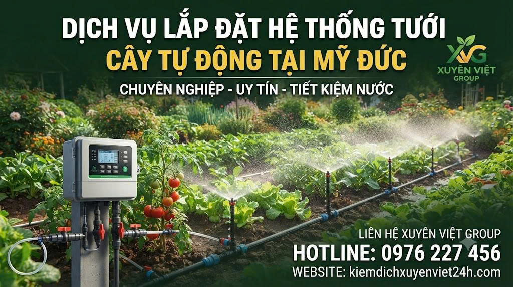 Dịch vụ lắp đặt hệ thống tưới cây tự động tại Mỹ Đức
