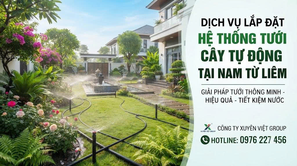 Dịch vụ lắp đặt hệ thống tưới cây tự động tại Nam Từ Liêm
