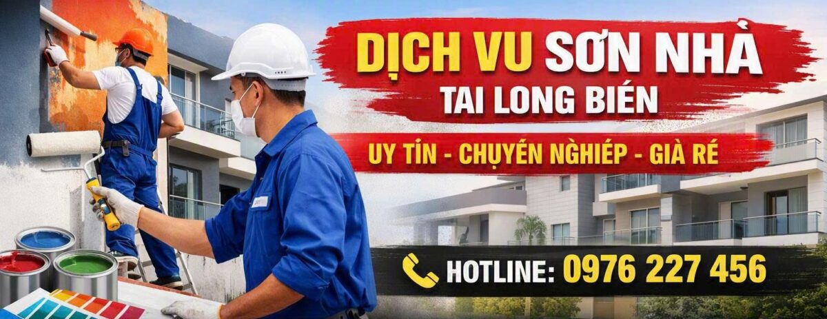 Dịch vụ sơn nhà tại Long Biên