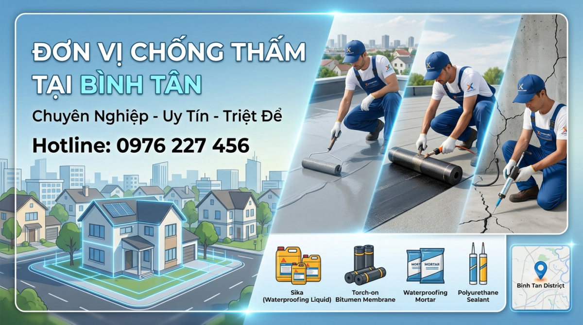 Đơn vị chống thấm tại Bình Tân