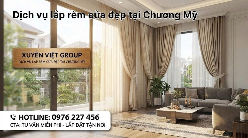 Dịch vụ lắp rèm cửa đẹp tại Chương Mỹ