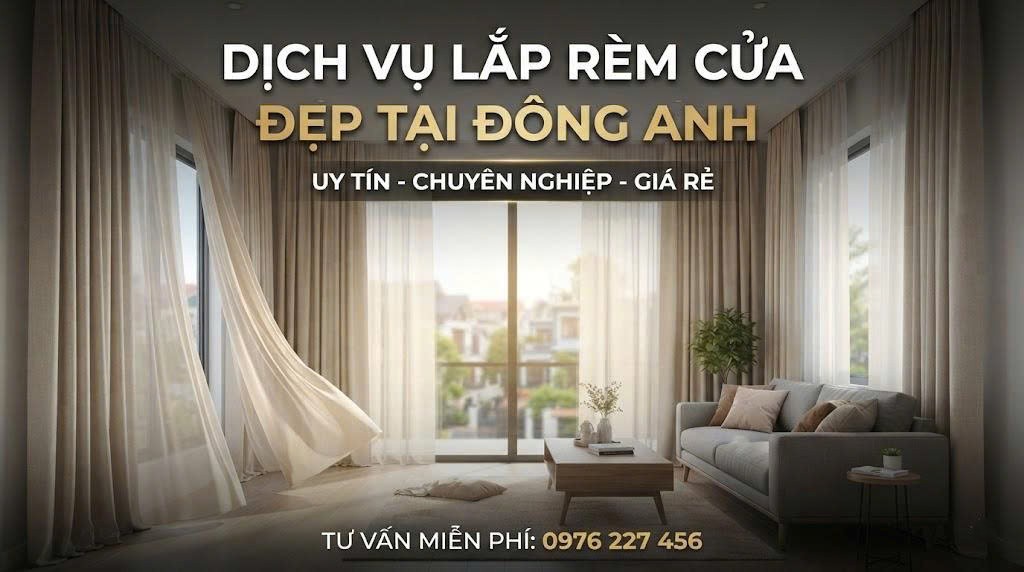Dịch vụ lắp rèm cửa đẹp tại Đông Anh