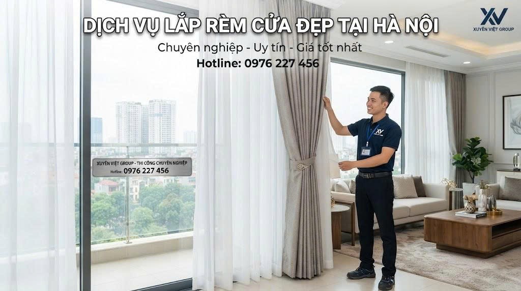 Dịch vụ lắp rèm cửa đẹp tại Hà Nội
