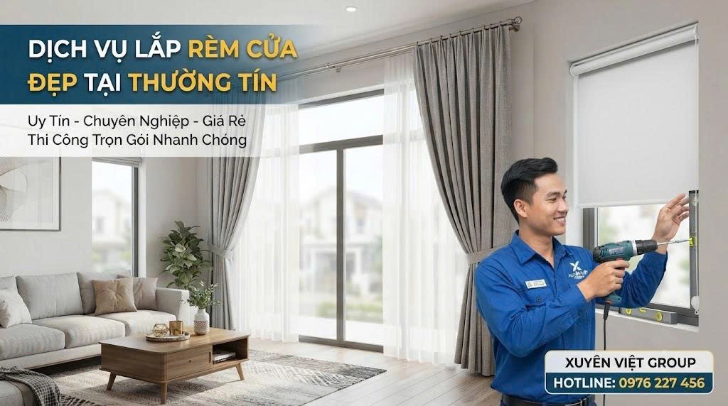 Dịch vụ lắp rèm cửa đẹp tại Thường Tín