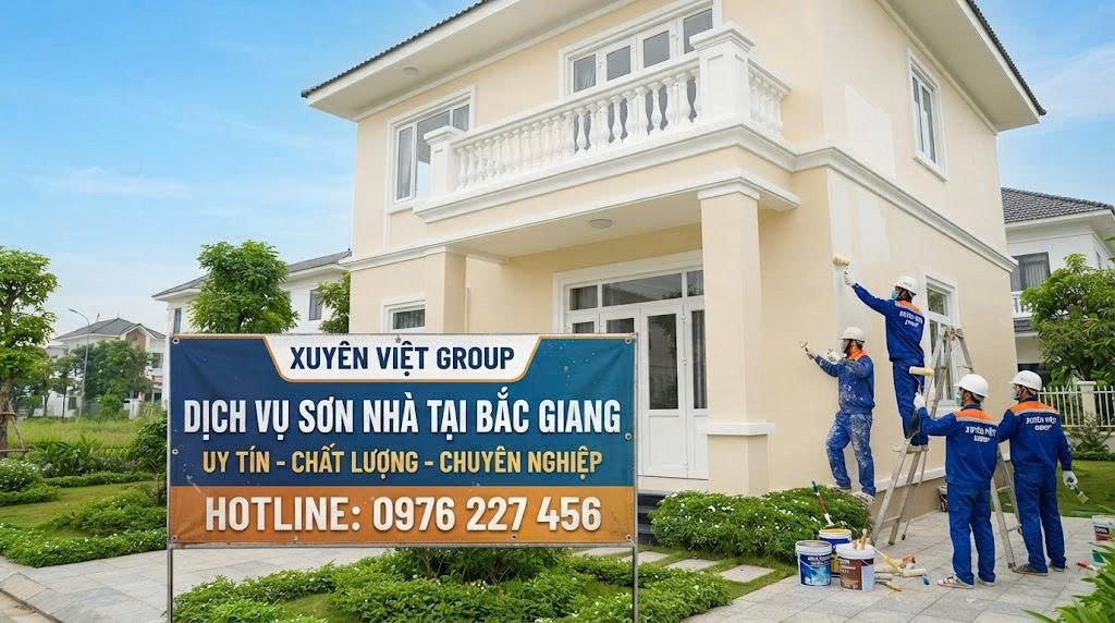 Dịch vụ sơn nhà tại Bắc Giang