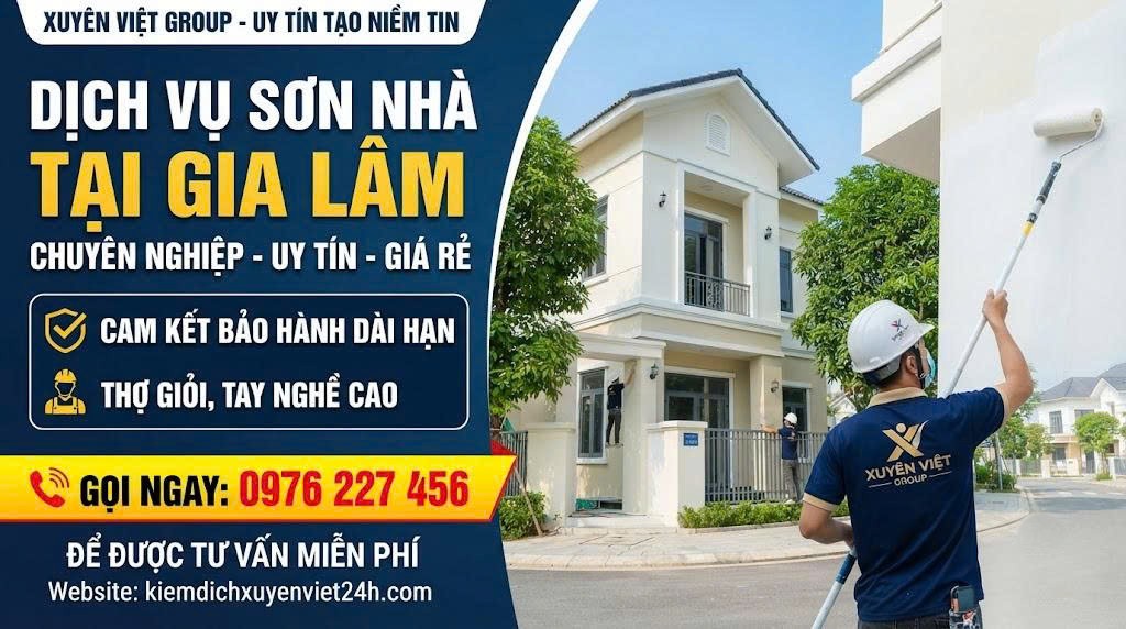 Dịch vụ sơn nhà tại Gia Lâm