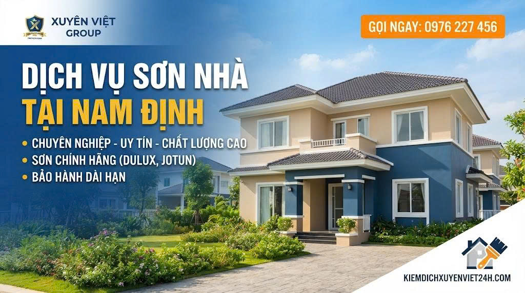 Dịch vụ sơn nhà tại Nam Định