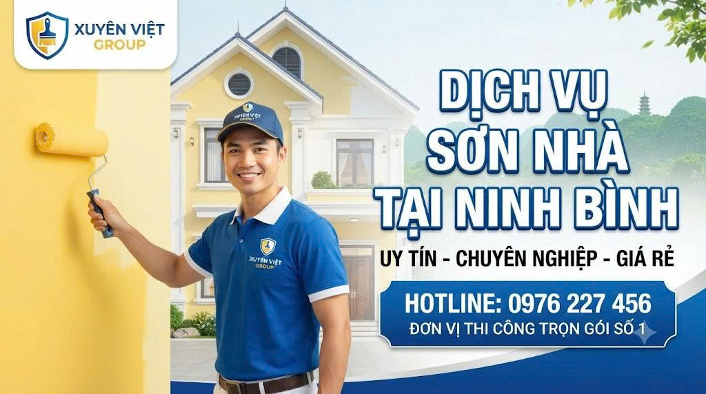 Dịch vụ sơn nhà tại Ninh Bình