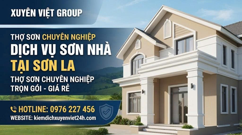Dịch vụ sơn nhà tại Sơn La