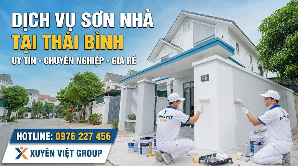 Dịch vụ sơn nhà tại Thái Bình