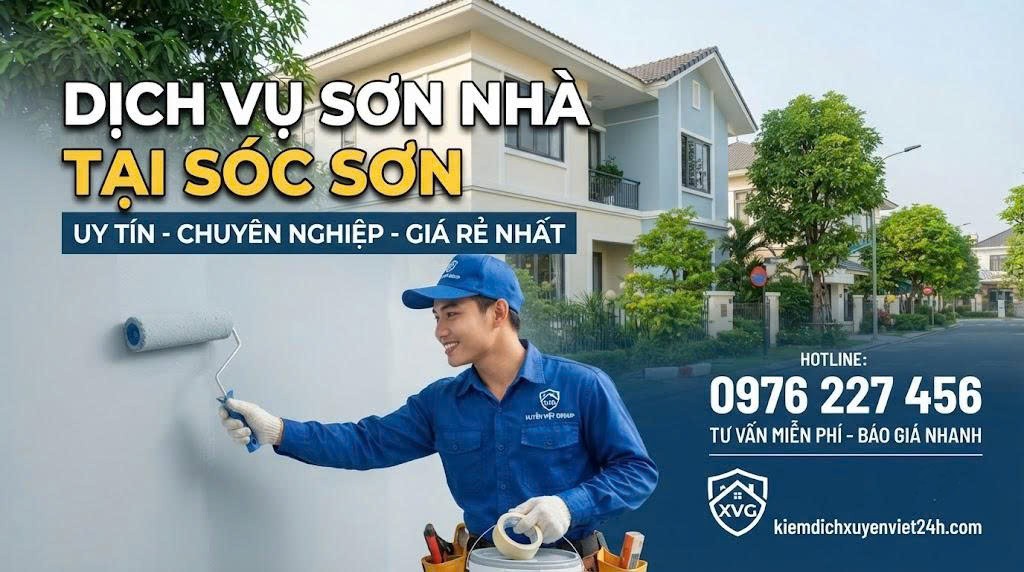 Dịch vụ sơn nhà tại Sóc Sơn