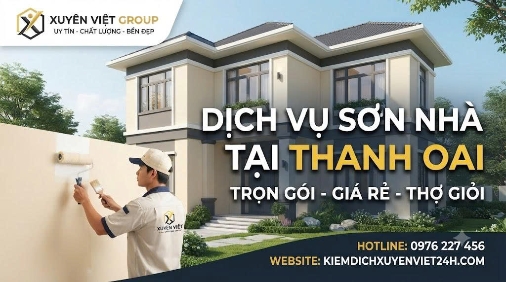 Dịch vụ sơn nhà tại Thanh Oai