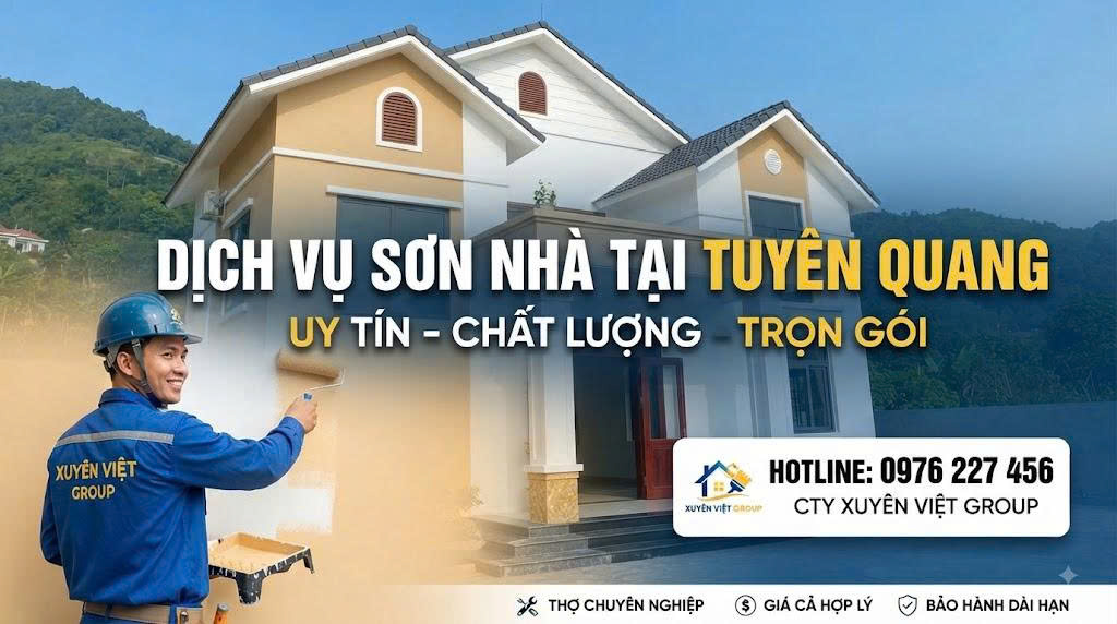 Dịch vụ sơn nhà tại Tuyên Quang