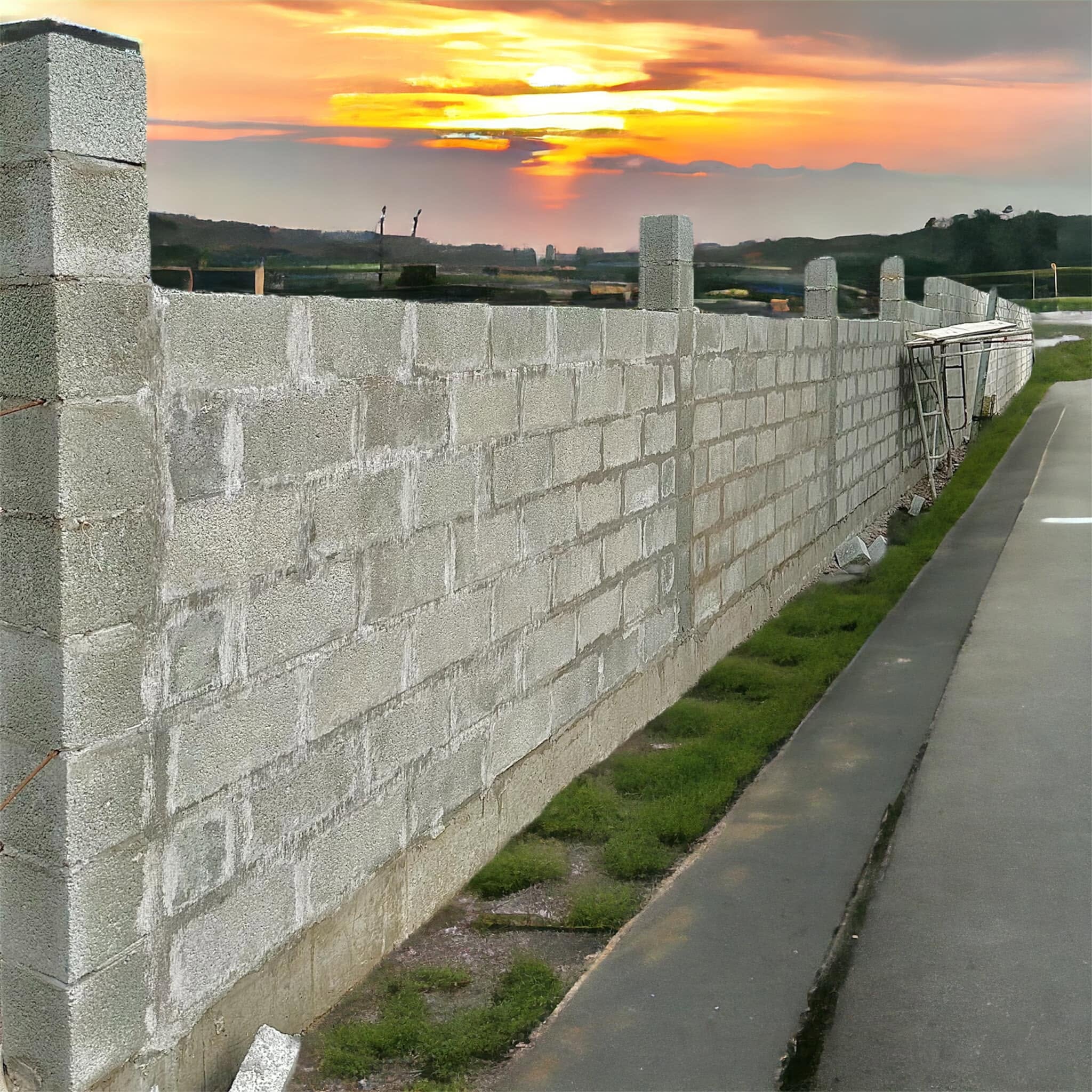 Hình ảnh thực tế ứng dụng gạch block xây tường chịu lực